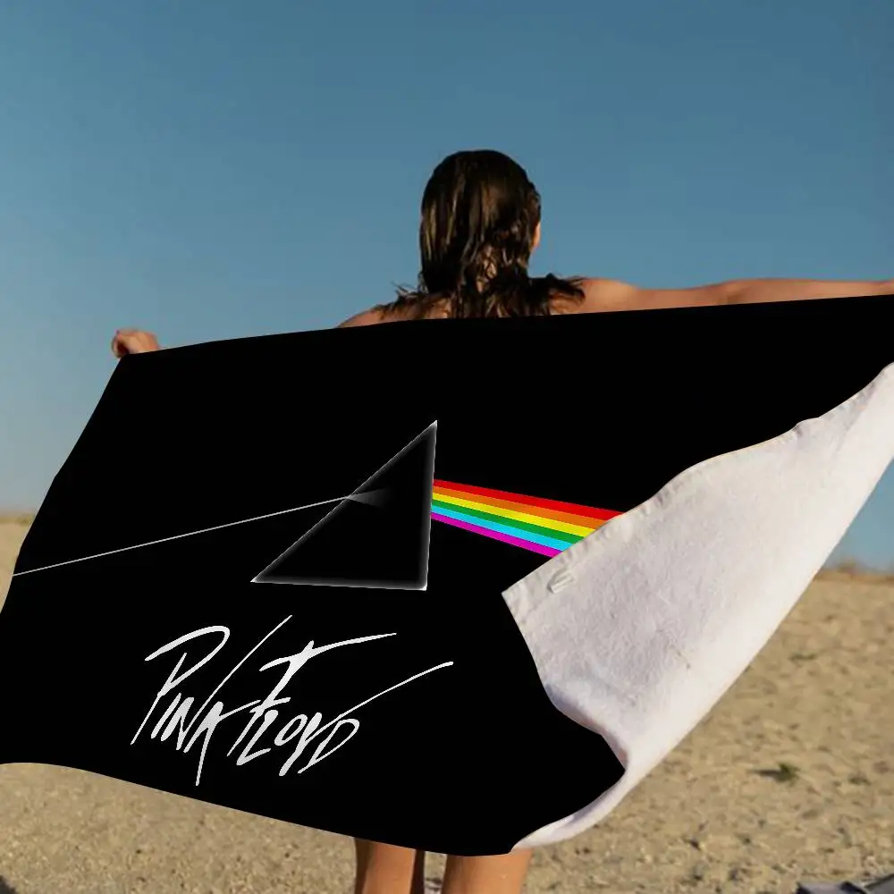 Band P-Pink F-Floyds Microfiber Printed Beach Towel Mountain Climbing Yoga Beach Swimming Running Absorbent Soft Towel