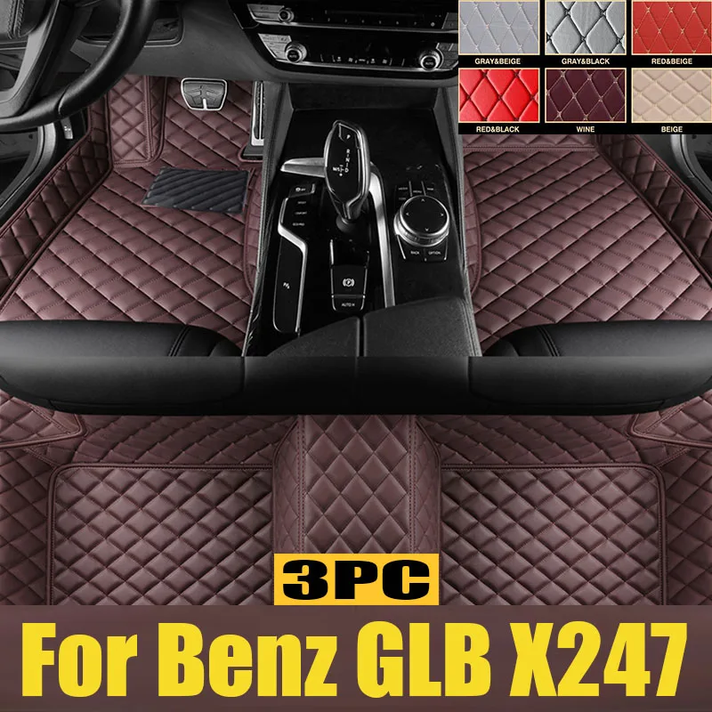 

Car Floor Mats For Mercedes Benz GLB Class X247 Five Seats 2019 2020 2021 2022 Custom Auto Foot Pads Carpet trunk mat