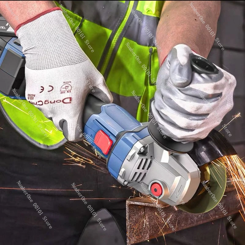 

Brushless Angle Grinder DCSM08-100 Rechargeable Grinding Polishing Cutting Machine Lithium Battery Fine Handle