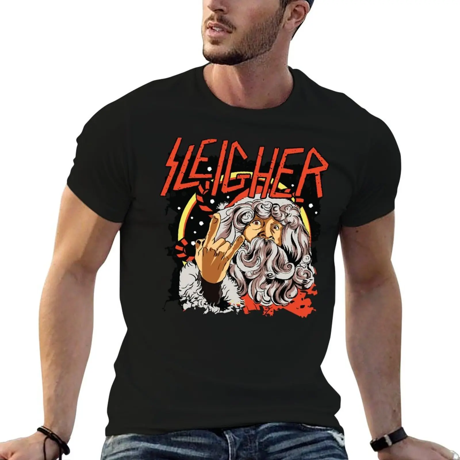 SLEIGHER T-Shirt t shirt for man 100 percent cotton man t shirt luxury t shirt man luxury T-shirt