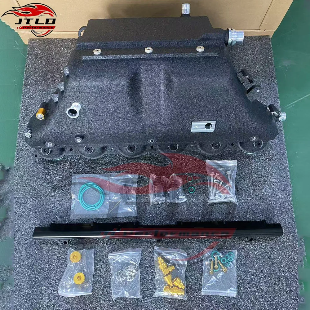JTLD 125mm Thickness Aluminum CNC Billet Intake Manifold Intercooler For BMW G87 M2 G82 M4 G80 M3 F97 X3M X4M S58 Charge Cooler