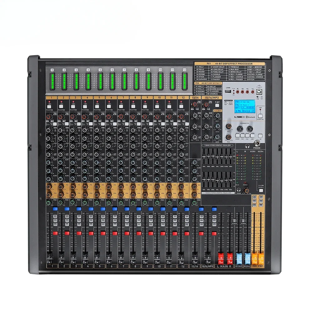 

TFB-16 Professional 16 Channels Audio Mixer USB/PC Interface Studio Sound System With Large-scale Performance