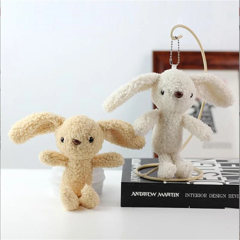 2023 Cute 20cm Approx Bunny Plush Doll Pendant Girl  White Stuffed Rabbit Bag Clothing Gift Small Pendant