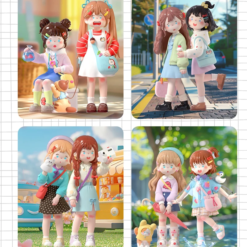 SUKI My Friends Serie Echte Blind Box Mystery Box Kawaii Ornamente Figuren Home Decor Desktop Modell Puppen