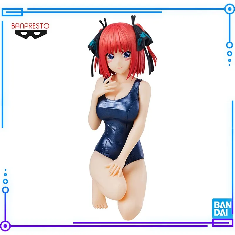 

Bandai Original Genuine Banpresto Celestial Vivi The Quintessential Quintuplets Nakano Nino School Style 12cm Model Toys Figures