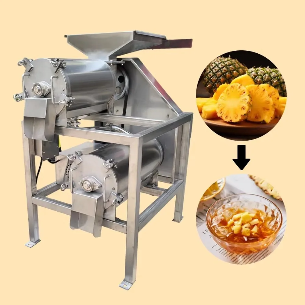 Commercial Mango Pulp Making Machine Tomato Strawberry Paste Juice Extraction Cherry Pulper Machine for Industrial Food