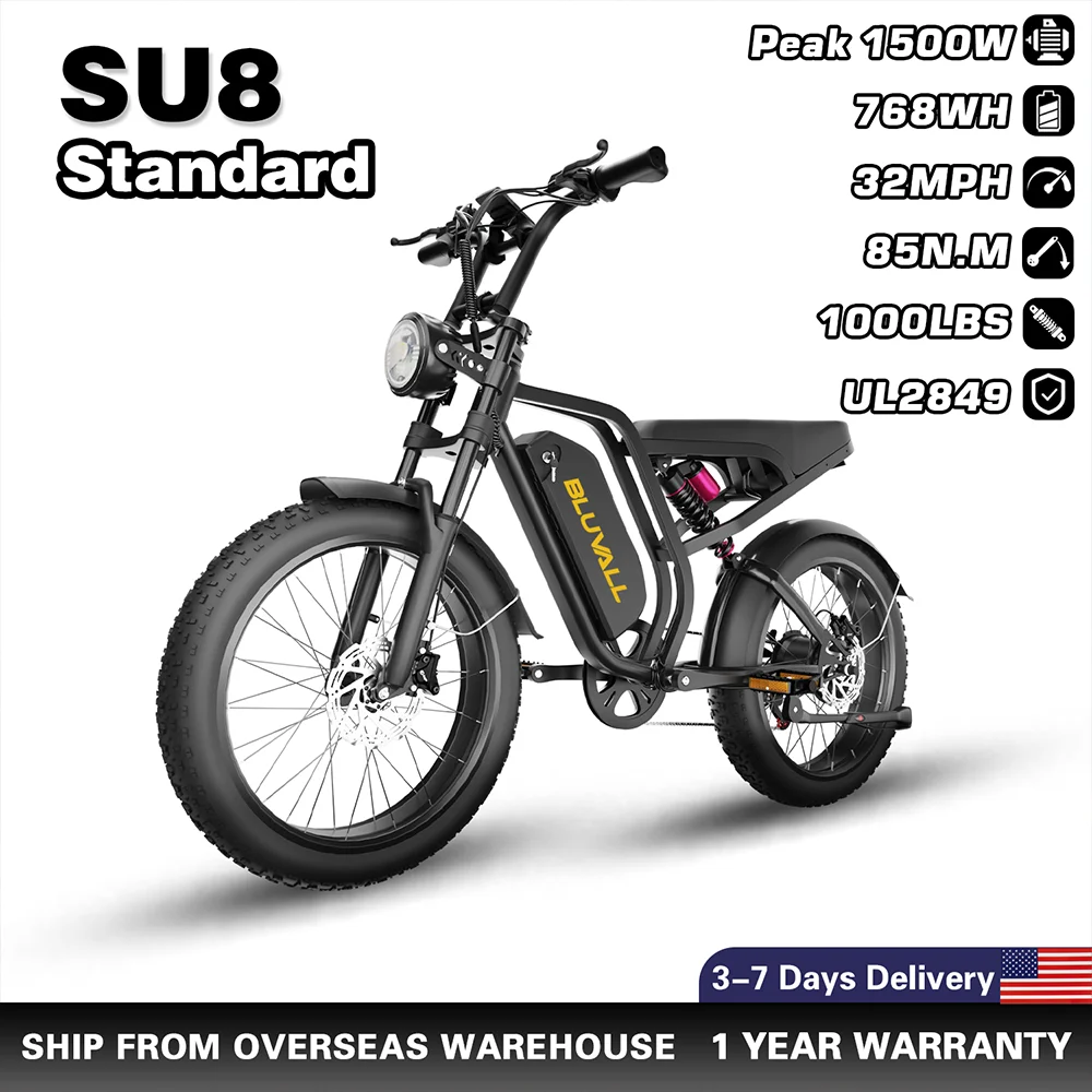 Commuting On Road Bike - Su8 Pack 1500W/2000W 85N.m/100N.m Motor Electric