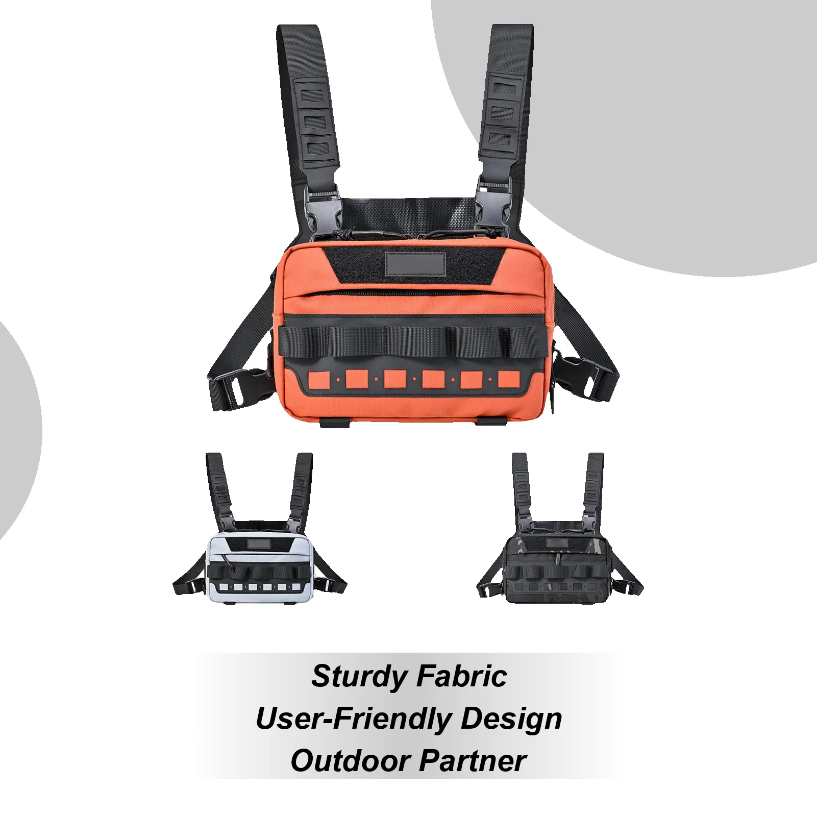 

Нагрудный пакет для бега, уличная нагрудная сумка, жилет, переноска для бега, сумка для хранения снастей для женщин, активный отдых на свежем воздухе, охота, кемпинг