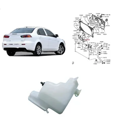 1 Pcs LHD Vice Water Tank for Lancer CY CX 4b11 4b12 2007-2019 1.8L 2.0L MN156097 Coolant Reservior for ASX GA for Outlander Cw