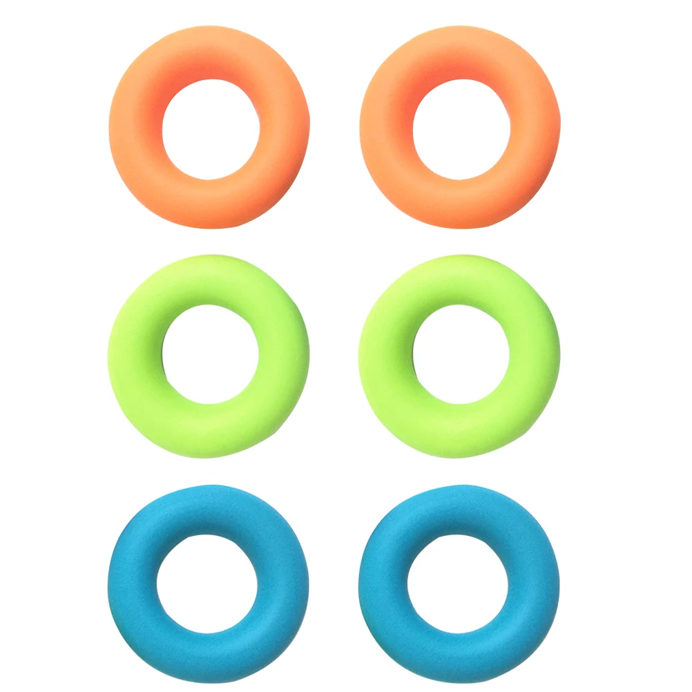 

6PCS H Silicone H Trainer Silicone Gripper Rings for Forearm Trainer Adjustable Massage Grip Portable