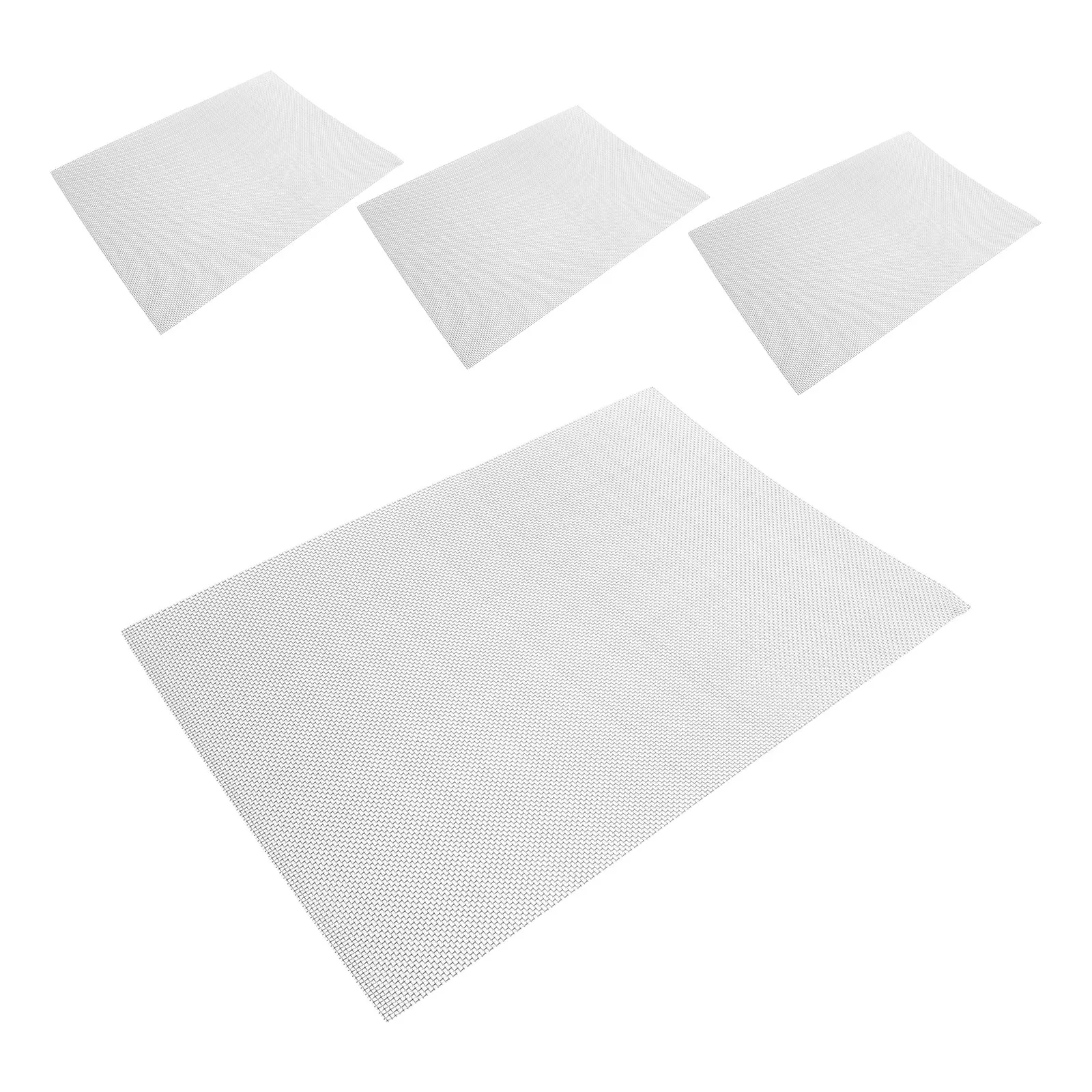 4Pcs Seed Sprouting Tray Mesh Liner Stainless Steel Reusable Germination Tray Mesh Mat Microgreens Vegetable Growing Pad