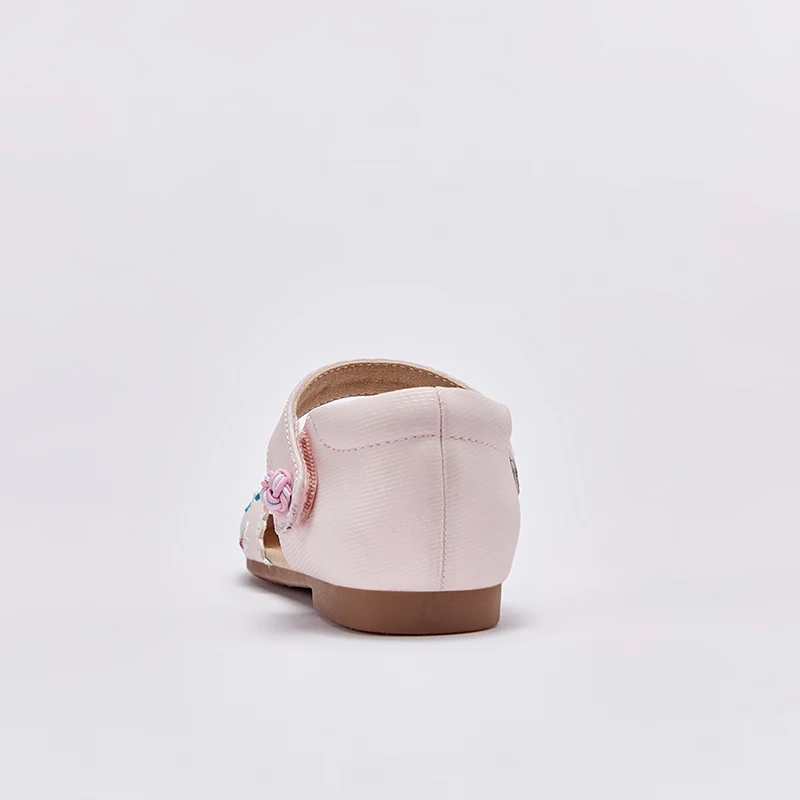 Dave Bella Girls Pink Leather Shoes Summer New Fashion Children\'s Comfortable Shoes Crystal Kid Girls Leather Shoes DB2248726