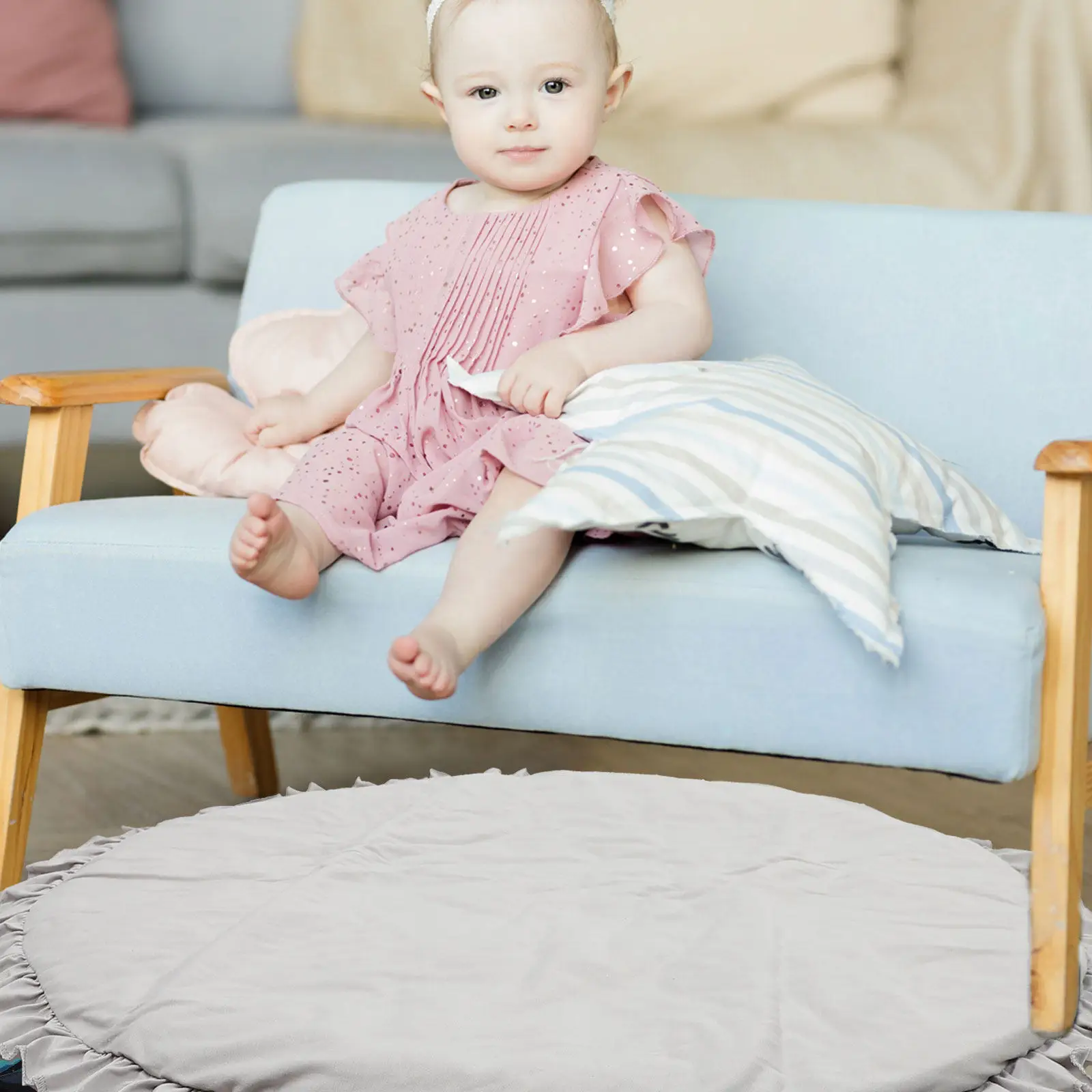 

Crawling Mat Soft Infant Play Carpet for Sitting Crawling Playing Comfortable Non-Toxic Skin-Safe Early Development