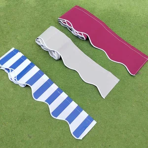 Katı Bej, Gri-Yeşil, Mağaza Perdesi, Taraklı Saçak, Yedek Güneş Gölgesi, Gölgelik Veranda Tentelerinde Boyut özel Su Geçirmez Kumaş 6 Büyük satış estor krem no. 3