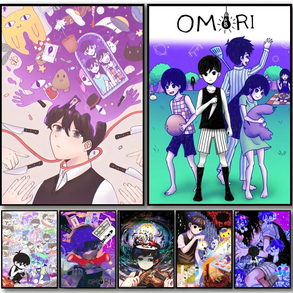 Pixel Game O-Omori Anime Poster HD art sticky wall waterproof home bedroom bar aesthetic decoration
