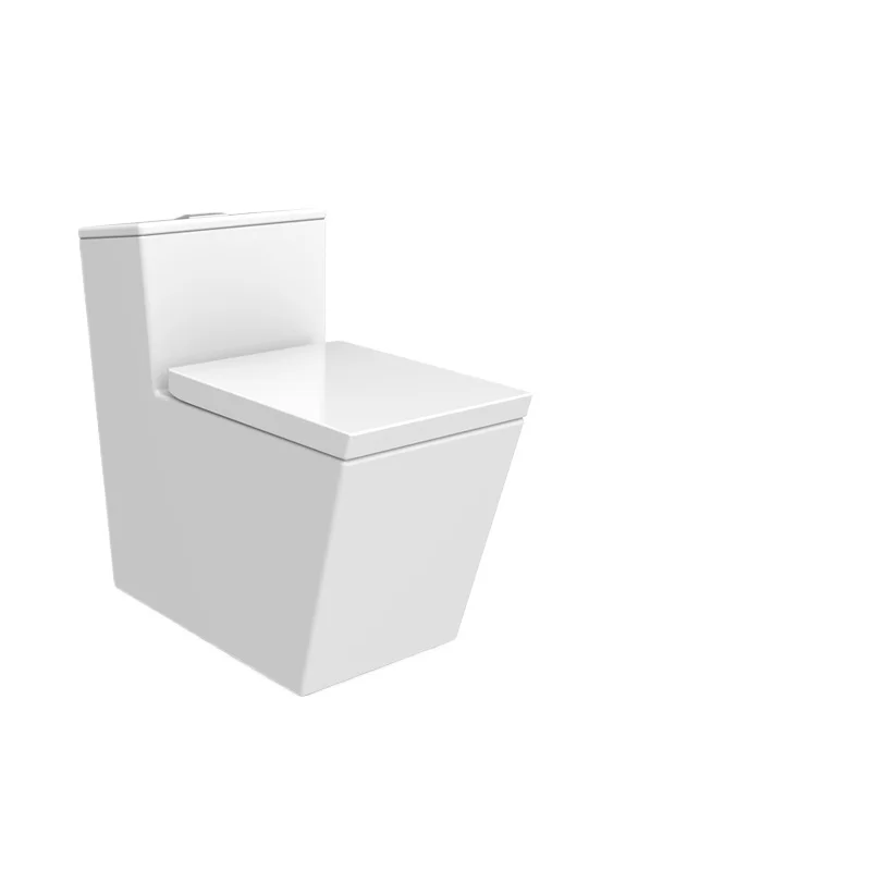 

Square straight flush toilet, wall row flush shift pipe creative all-square toilet 60019