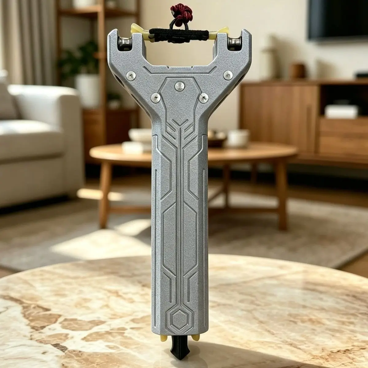 1PC Lightweight and Durable Automatic Rapid Fire Slingshot Portable Outdoor Hunting Tool view 4