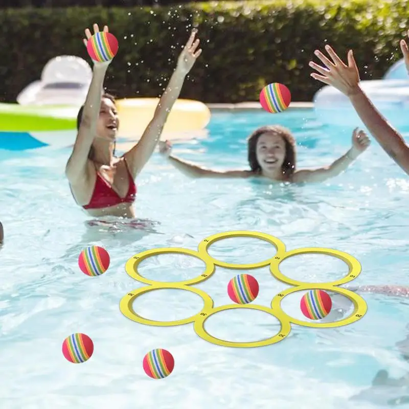 Pool Throwing Ball Toy Floats Tossing Toy Pool Water Sports Lightweight Swimming Game Accessories for Thanksgiving Children's