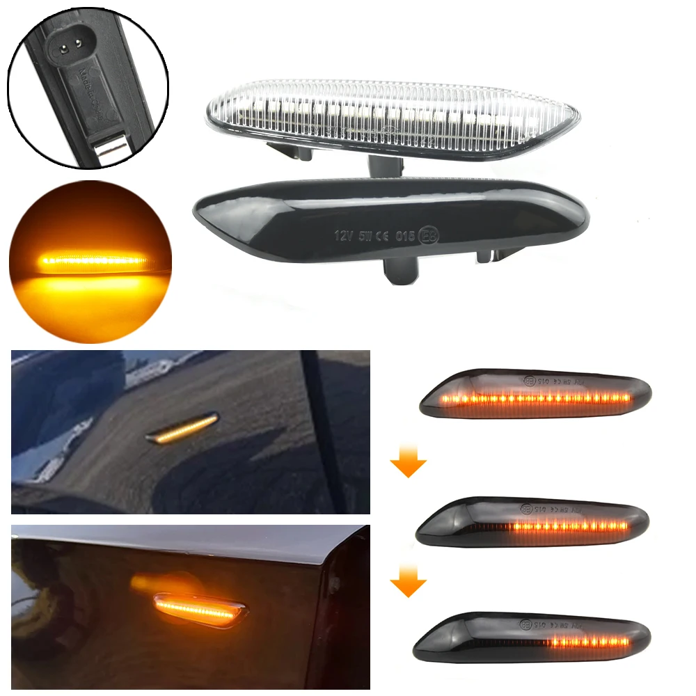 جديد LED الجانب ماركر مصباح مصباح إشارة ديناميكية لسيارات BMW 3 سلسلة E90/E91/E92/E93 (وليس M3) #2