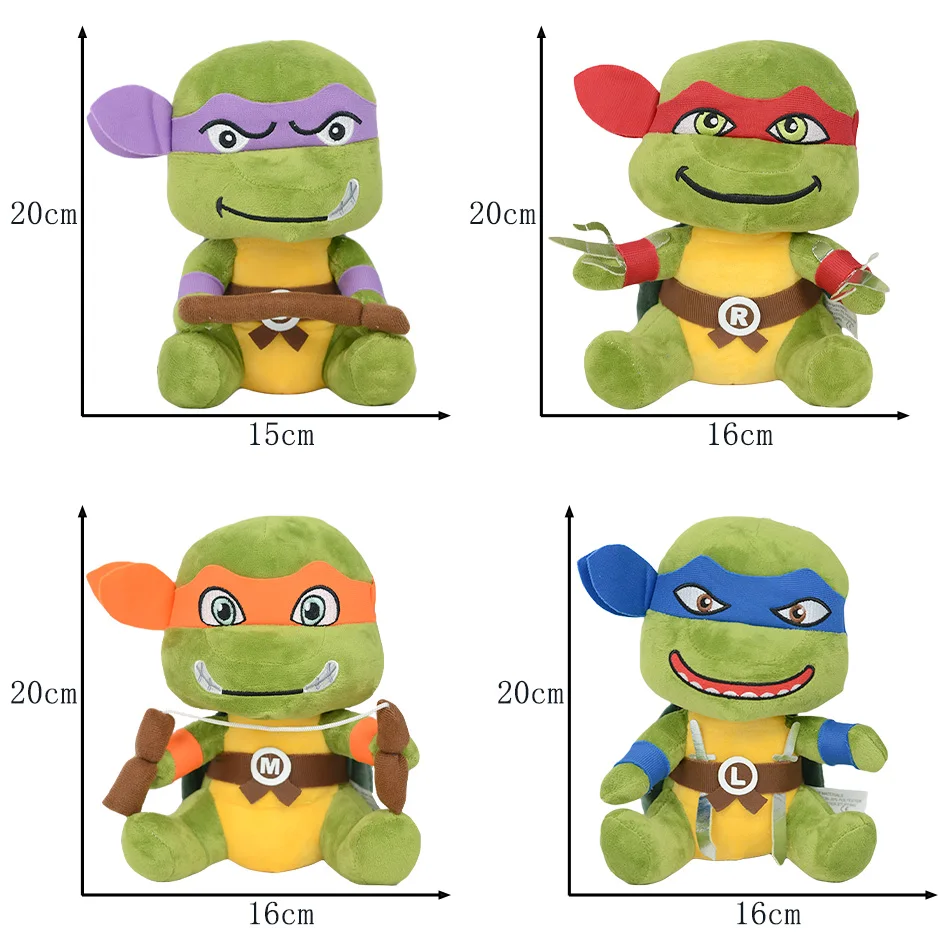 2026 New Hot Teenage Mutant-Ninja Turtles plush doll keychain