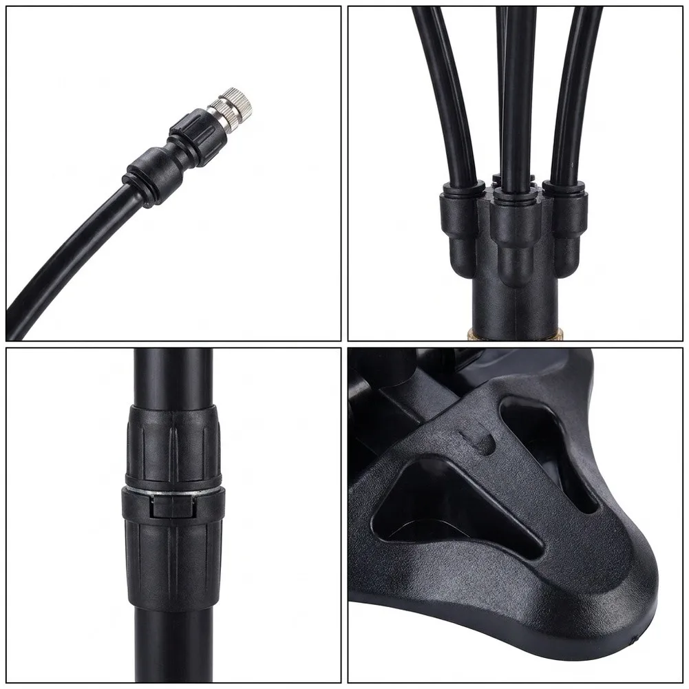 Adjustable Height Multihead Standing Misting System with Long Hose for Effective Cooling in Outdoor Entertaining Spaces