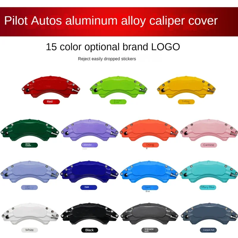 Car Brake Caliper Cover Aluminum Fit Mercedes Benz GLC GLC203 260 L 300 L 4MATIC  AMG-Line 2016 2017 2018 2019 2020 2021 2022