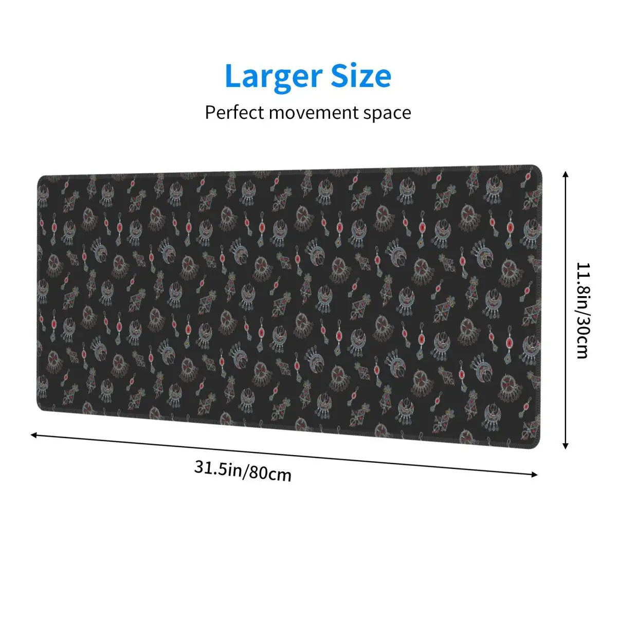 Large Mouse Pad Kabyle Jewelry Amazigh Africa Ethnic Style Gamer PC Laptop Mats Keyboard Carpet Computer Gaming Office Desk Mat