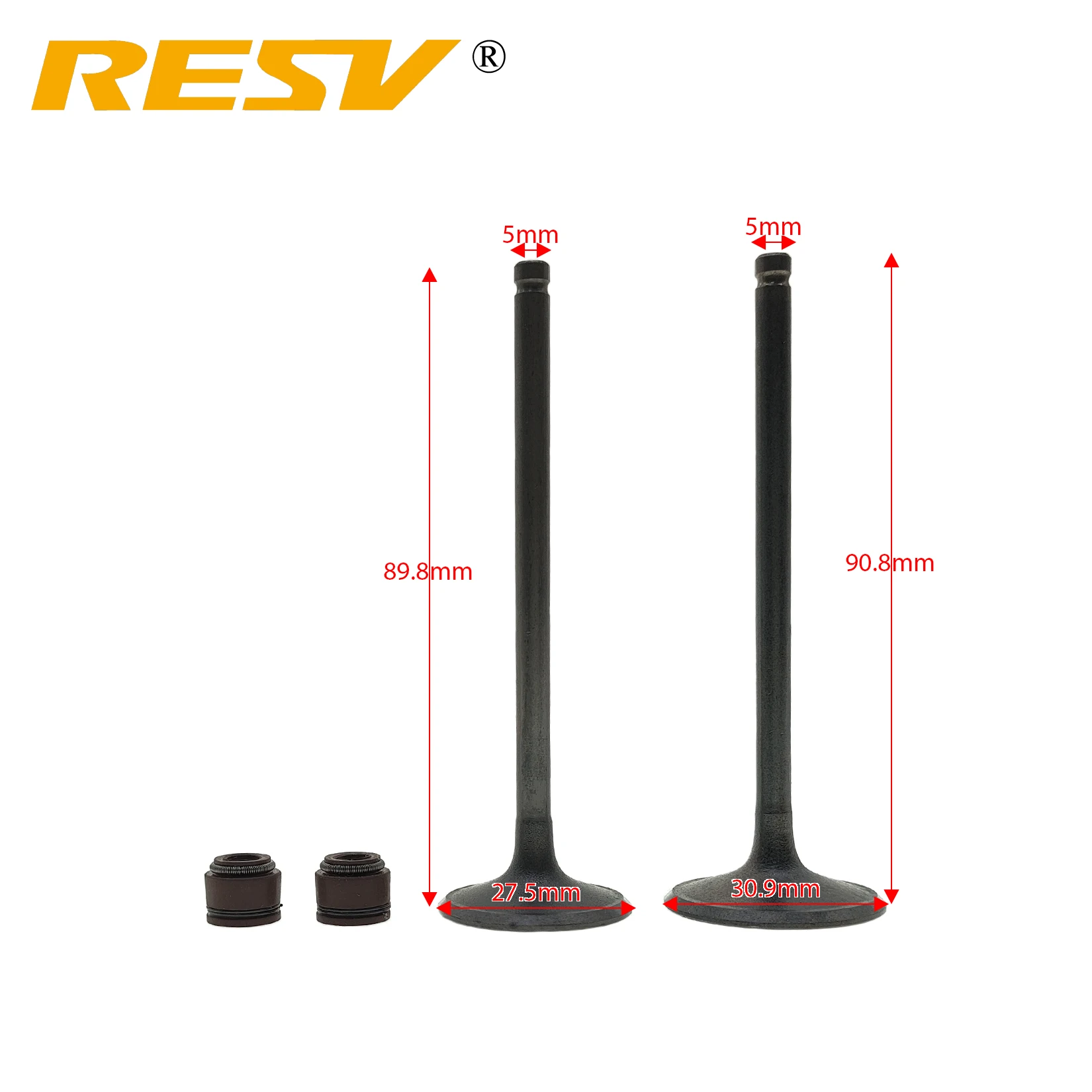 RESV for Yamaha YP400 YP 400 400cc Valve Intake Exhaust Stem Valve Oil Seal