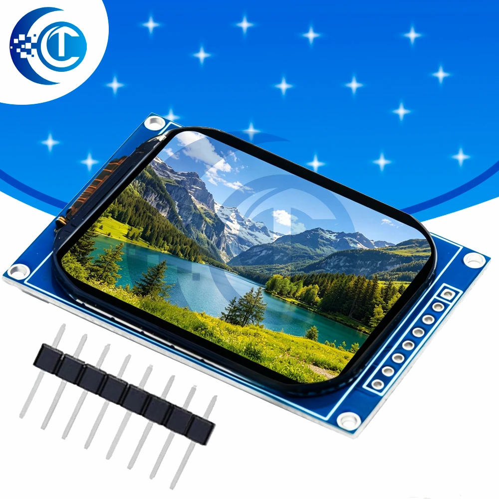 2.01 Inch TFT LCD Display Module JD9853 Driver IC 240×296 Resolution 8 Pin SPI Color LCD Screen for Arduino
