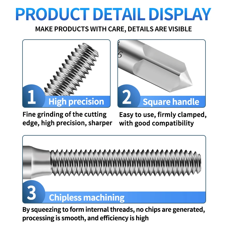

UT TAP HSSE-M42 JIS Standard Roll Forming Tap W 1/8 5/32 3/16 7/32 1/4 5/16 3/8 Machine Screw Thread Taps For Aluminium Steel