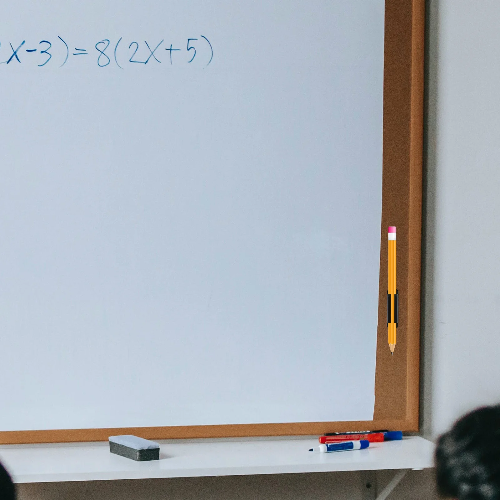 

10Pcs Adhesive Pen Holder Clip Wall Mounted Silicone Pencil Organizer for Desk and Classroom Black Design Pen Holder Clip