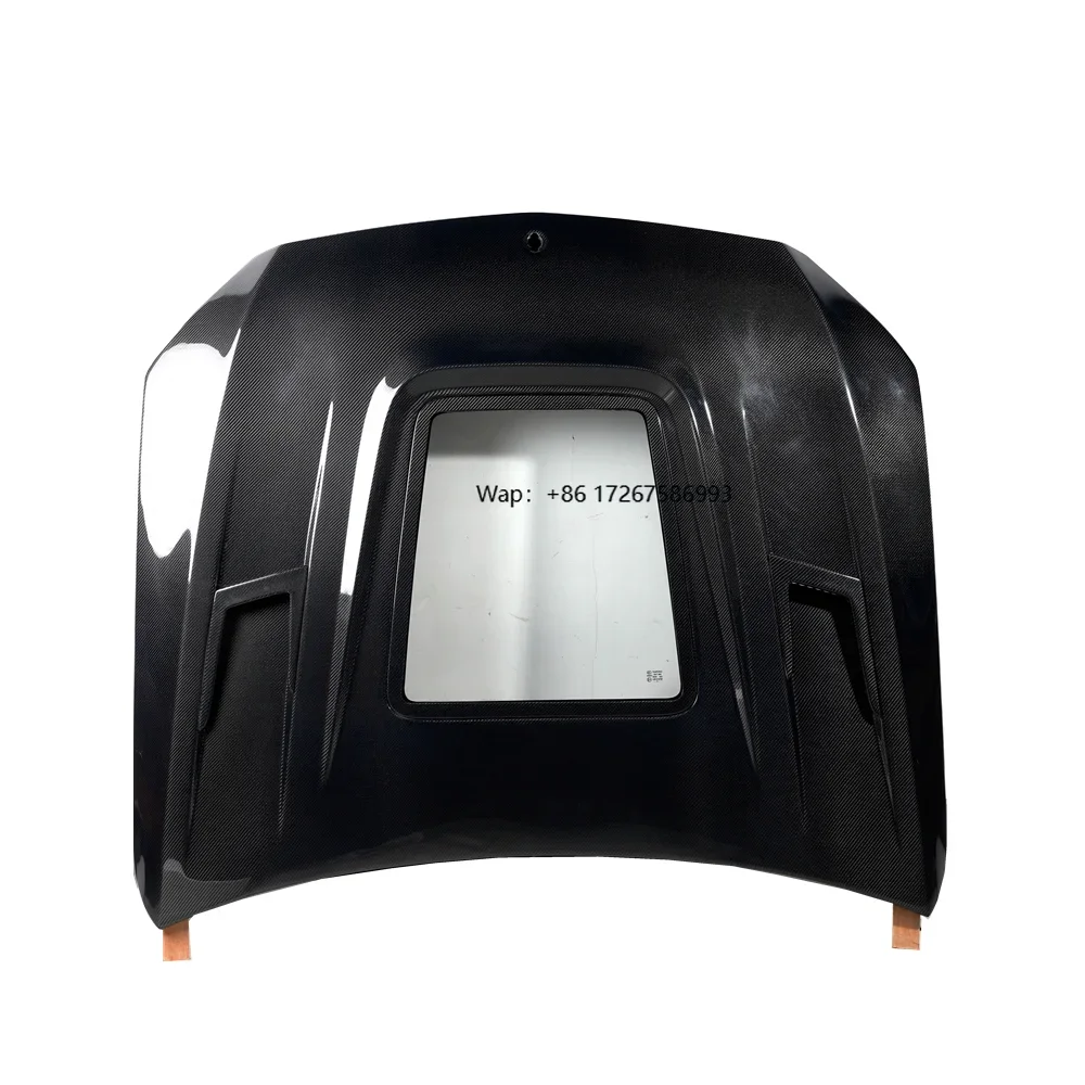 Real Carbon Fiber Engine Hood for  W205 Real C63  2014-2020 Carbon Fiber Cover Bonnet