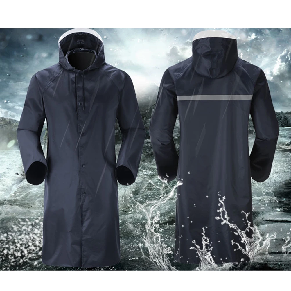 

Дождевики Водонепроницаемый плащ Пончо Куртка для бега Женский темно-синий дышащий костюм