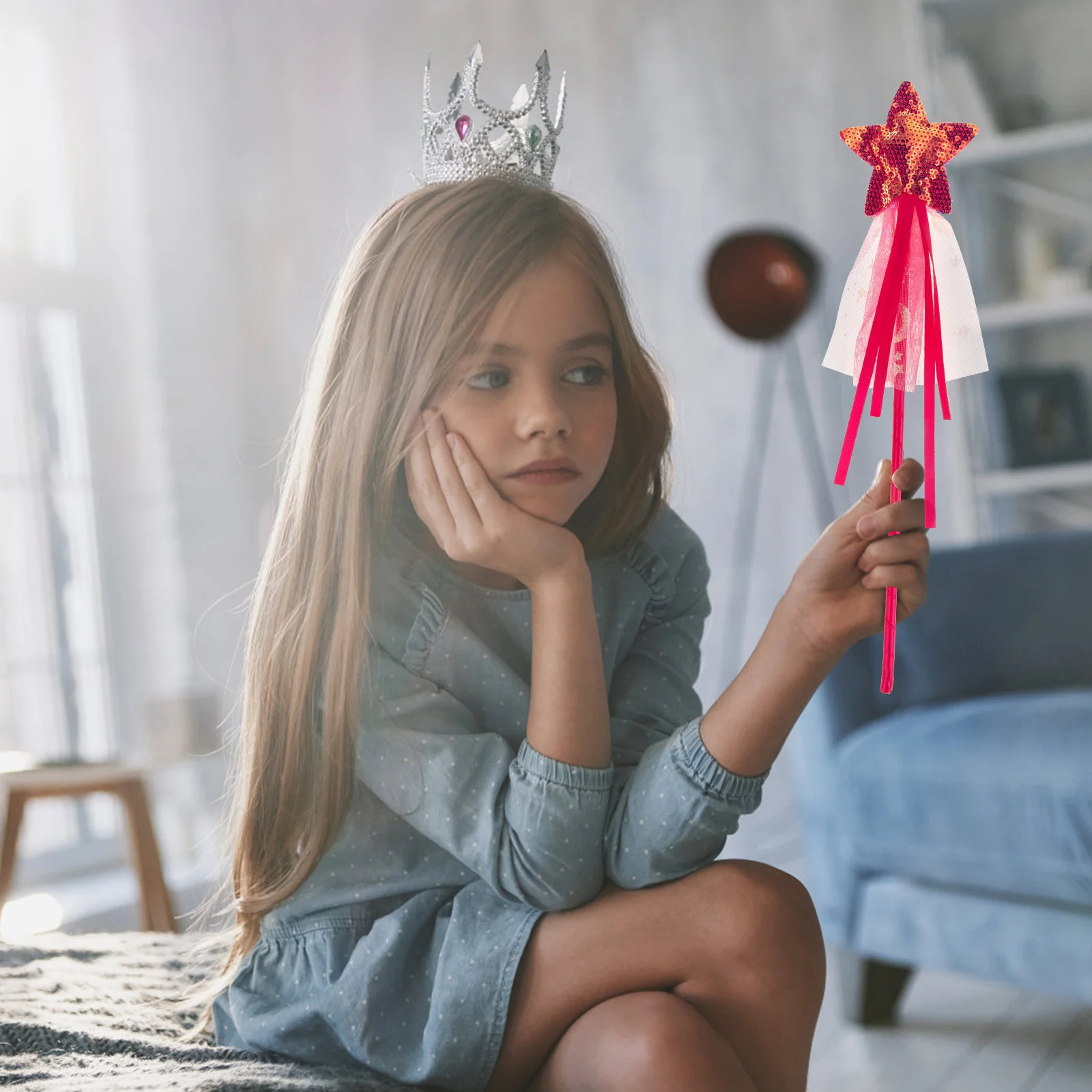 3 stuks glanzende fee toverstaf ster stok feestartikelen cosplay prop kinderen meisje podium kinderen feestartikelen meisje fee stok