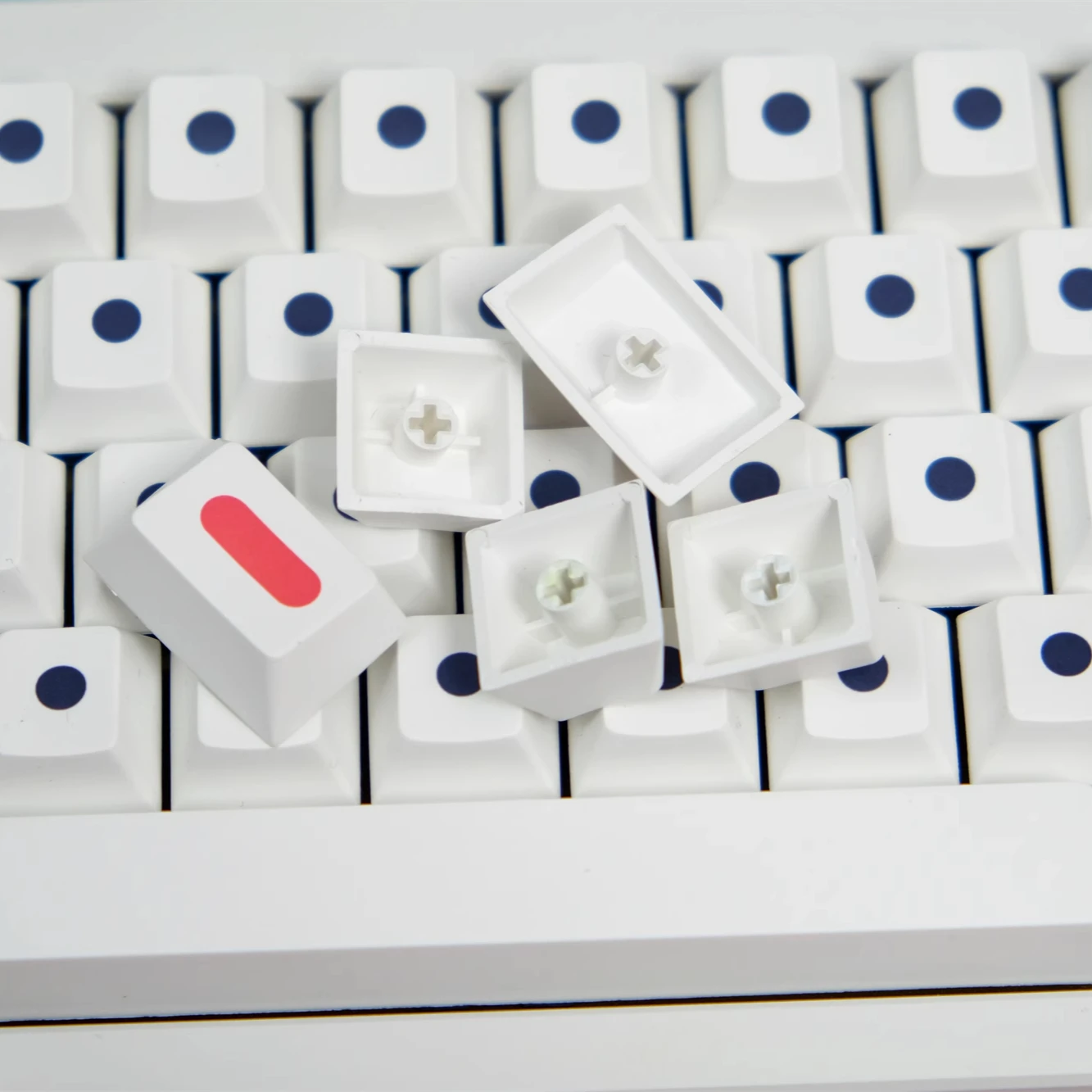 PBT Keycap GMK Dots Keycaps Cherry Profile Dye Sublimation Key Caps 133 Keys For MX Keyboard 65% 75% Anne GH60 Wooting
