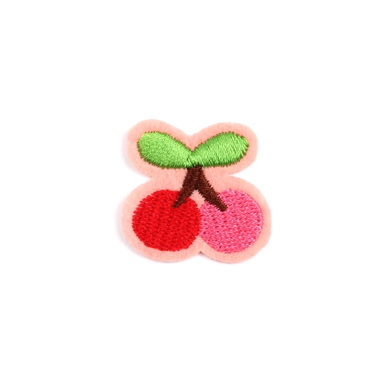 Cartoon Mini Animal Patches Embroidery Small Stickers For Kids Clothes Iron On Fruits Foods Butterfly Badge Appliques DIY Patch