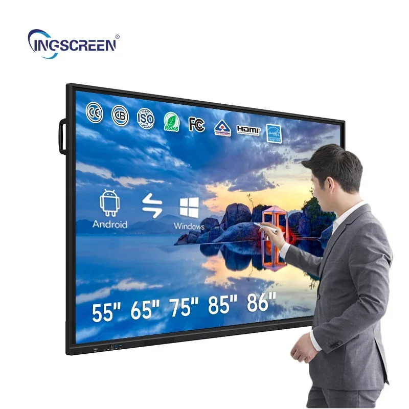 

Интерактивная панель Ingscreen Smart DLED OEM LCD: Универсальное решение для школ, 65 дюймов