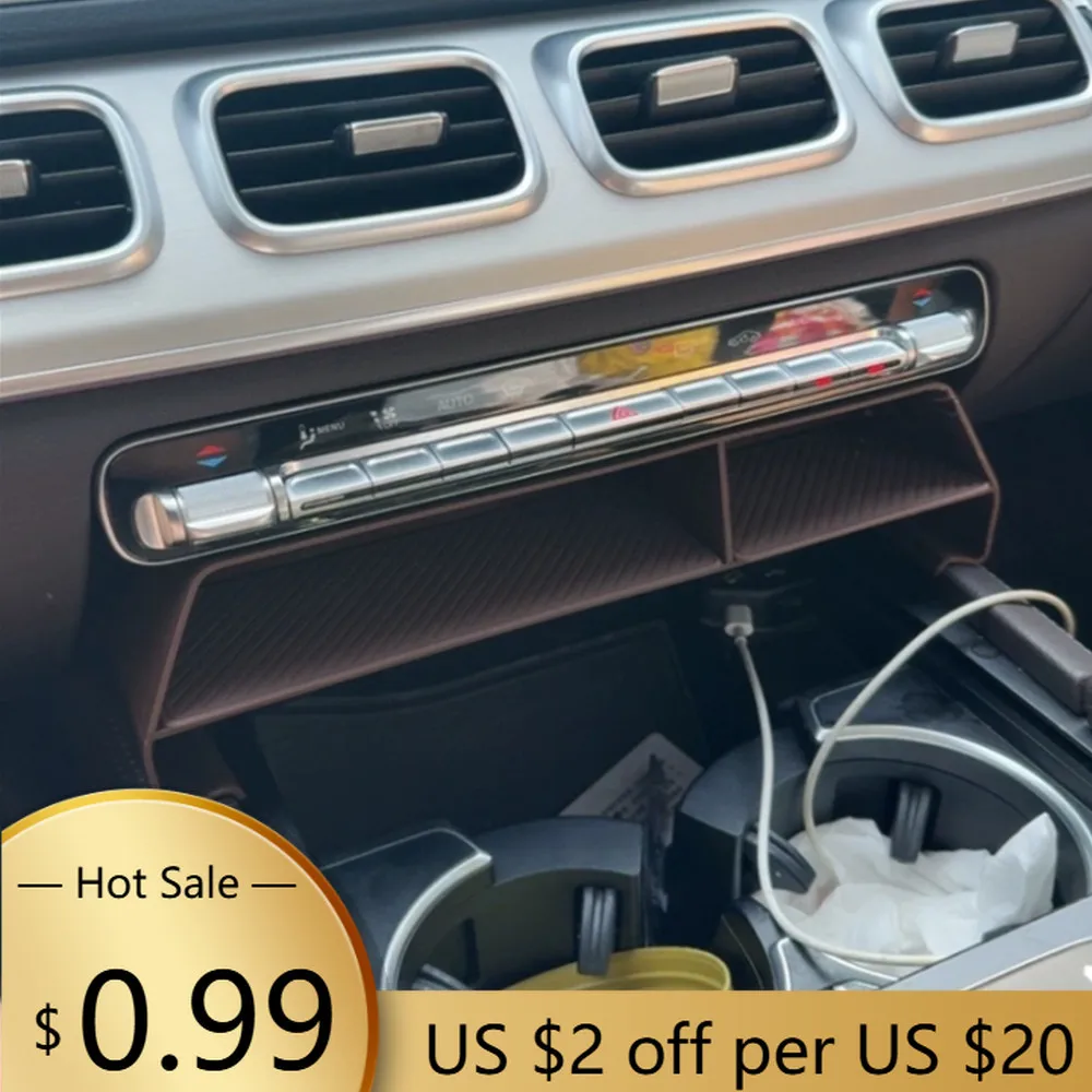 

Чехлы на руль автомобиля, ящик для хранения центрального управления, органайзер, держатель контейнера, лоток для Mercedes Benz GLE GLS CLASS GLE350 GLS450