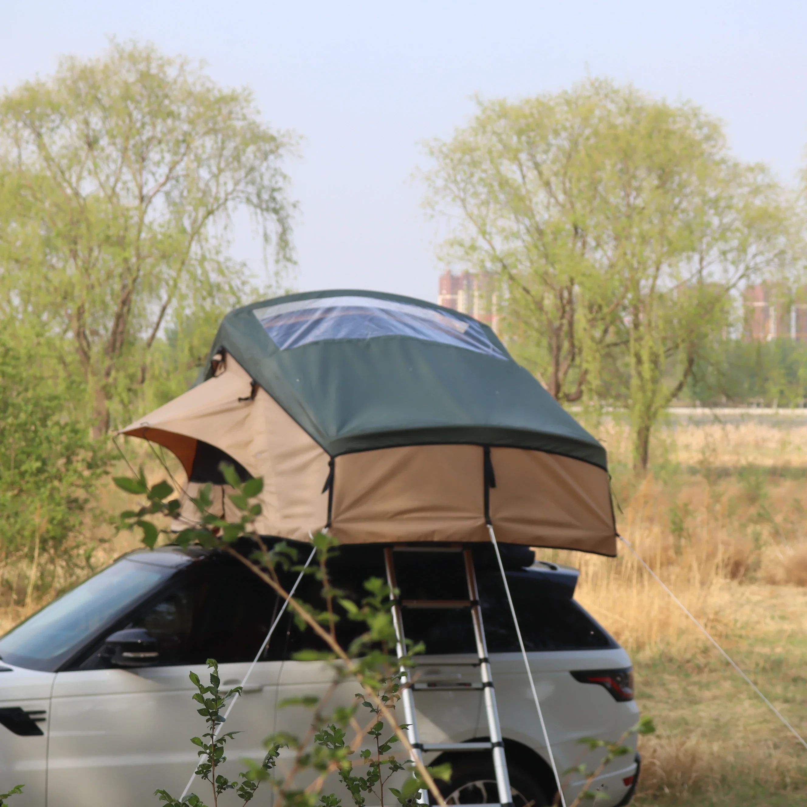 140CM  Curved Long Style SUV Car Soft Top Roof Tent For Trailer