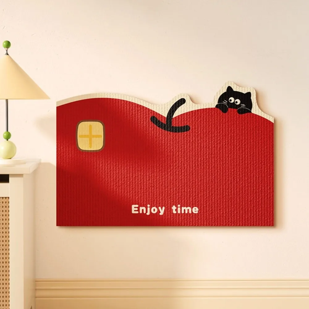 

Cartoon Self-adhesive Cat Scratch Sticker Felt Wall-mounted Cat Scratch Mat Wear-resistant Scratch Resistant Scratching Pad