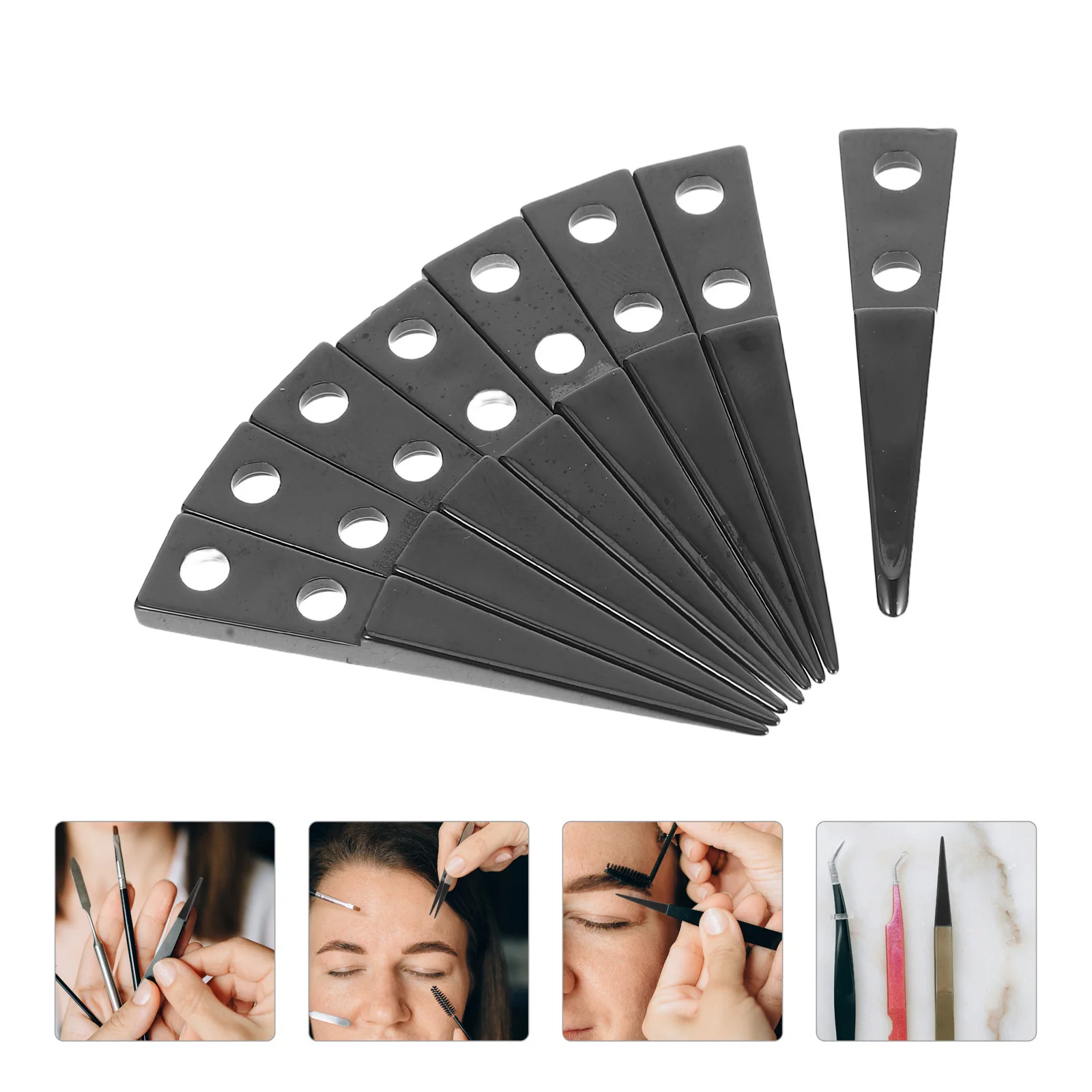 

4Pairs Precision Ceramic Tweezers Head Heat Resistant Non-Conductive Soldering Tweezer Tips for Electronics Repair Pinching
