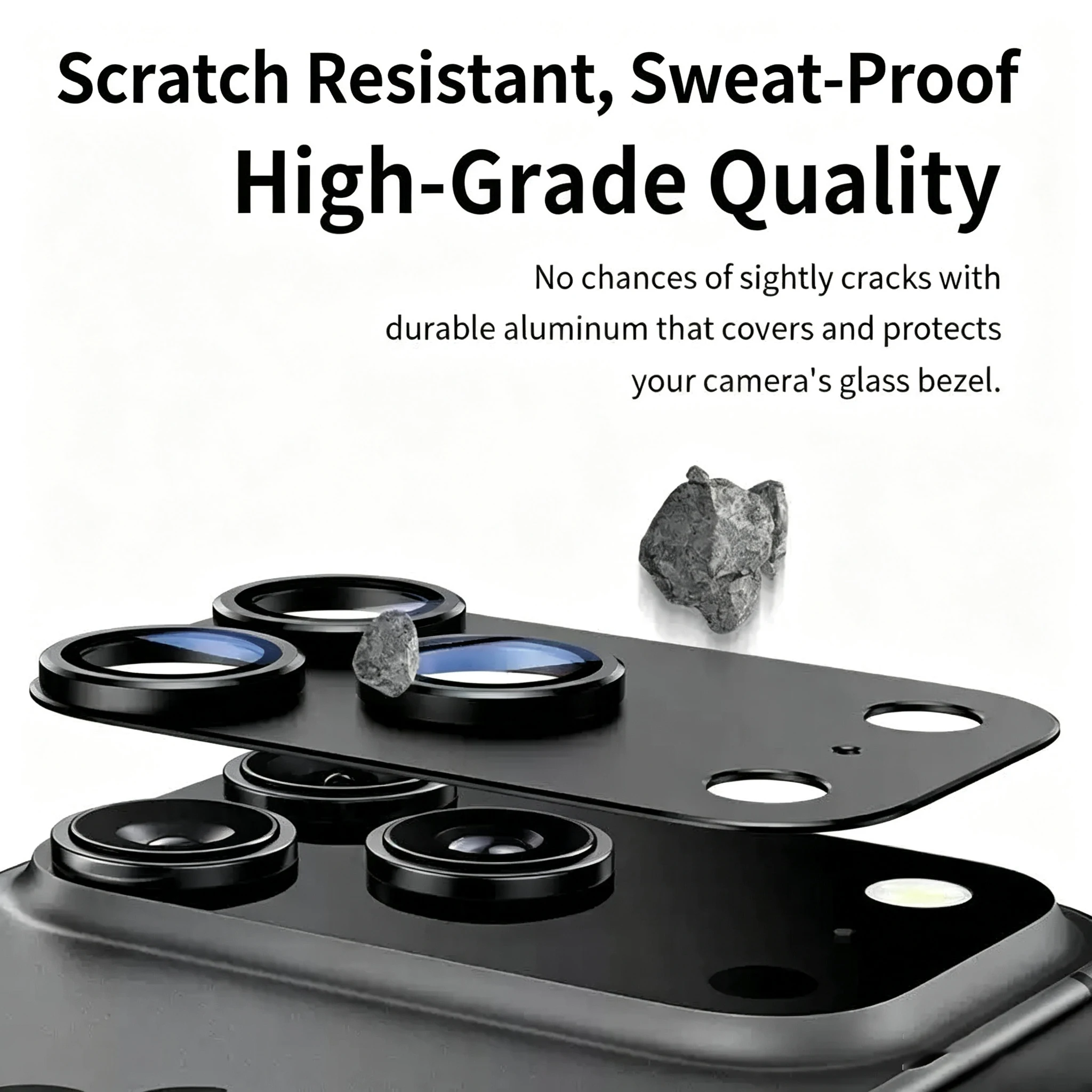 Für iPhone 14 15 16 Pro Max Sofortige Umwandlung in iPhone 18 Pro Max 18 Pro Luxuriöser Kratzfester Objektivschutz aus Gehärtetem Glas – Detail 3