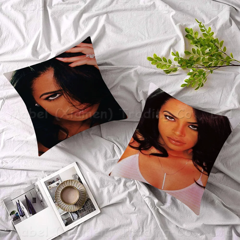 Singer A-Aaliyah Pillow Cover Design Cushion Cover Decor Holiday Decorati