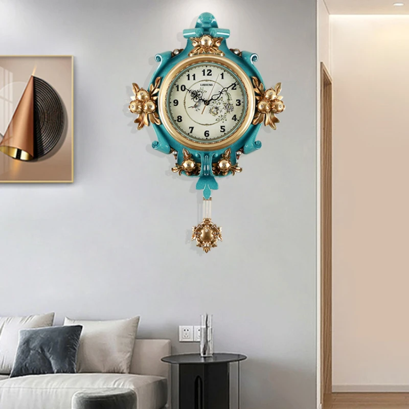 Simple Classic Wall Clocks Silent European Style Art Nordic Wall Clocks Bedroom Design Reloj Pared Salon Grande Home Decoration