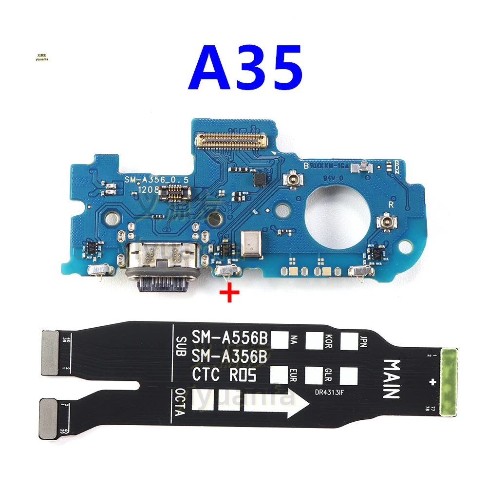 

For Samsung Galaxy A35 A356U A356B A356E USB Type-C Micro Charger Charging Port Dock Connector Microphone Main Board Flex Cable