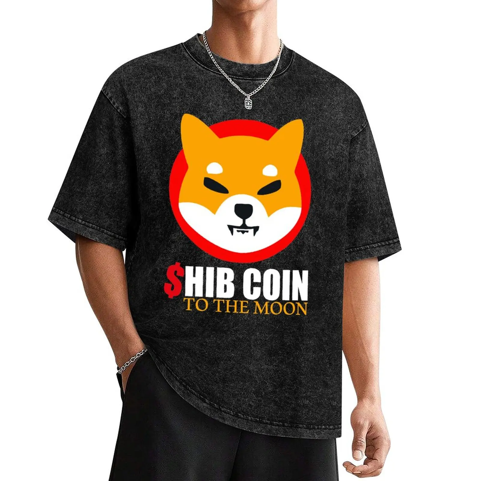 Shiba Inu Token Crypto Shib Coin To The Moon Cryptocurrency T-Shirt blanks oversized t shirt t shirts for men graphic