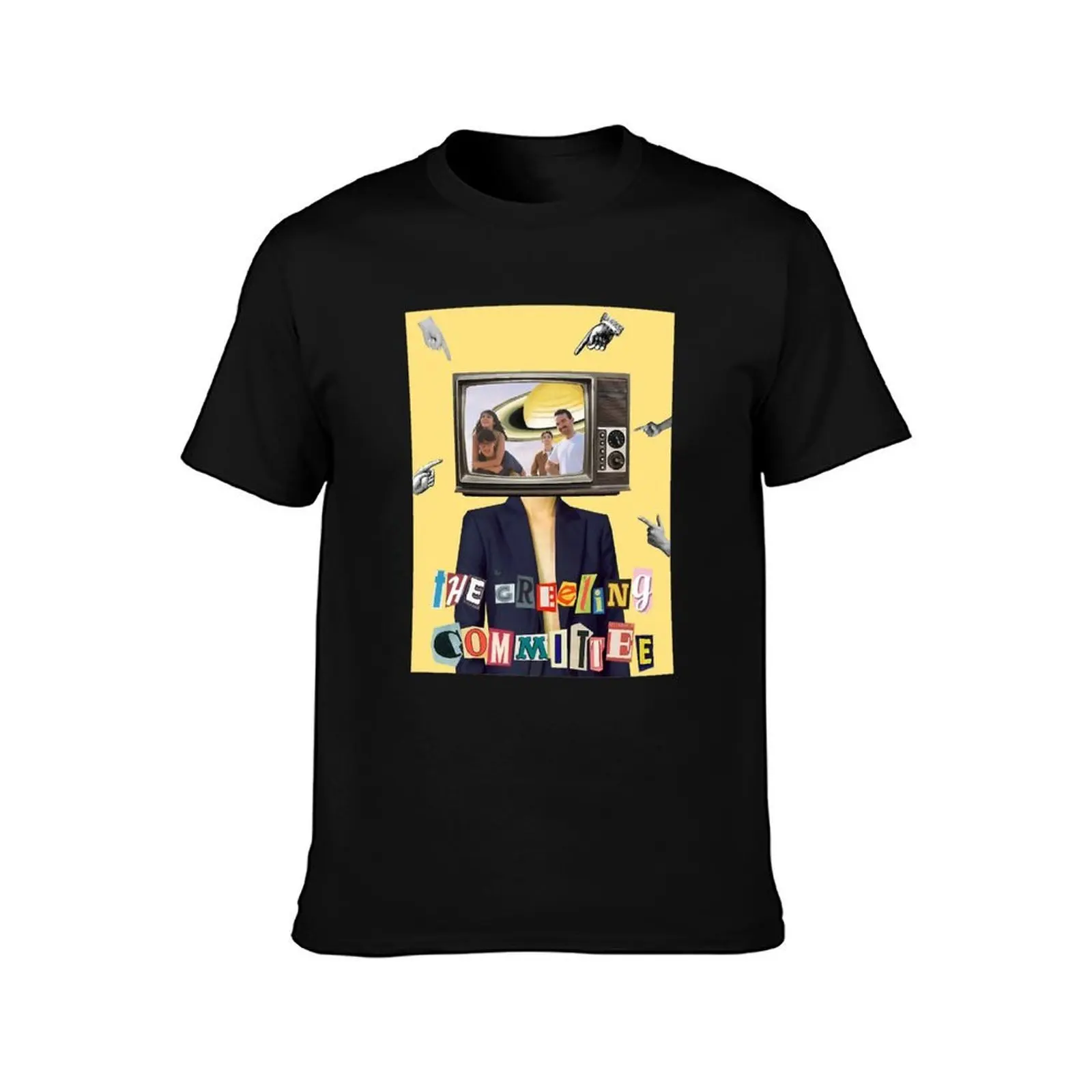 The Greeting Committee T-Shirt, Summer Casual Cotton Tee, Oversized Streetwear Tops, Vintage Graphic Print, Unisex Men Women