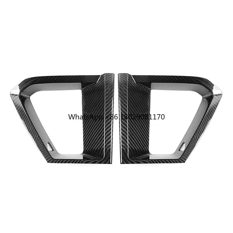 Carbon Fiber Real Car Interior Accessories Car Grille air intakes in the middle grid For Ford Mustang 2024+