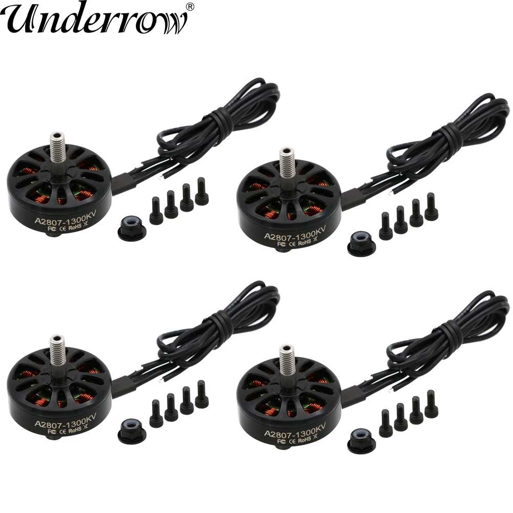 

4PCS Uangel A2807 2807 1800KV 4S 1500KV 1300KV 6S Brushless Motor FPV Motor FPV Parts