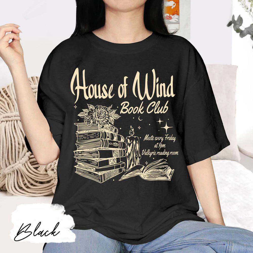 

Женская хлопковая футболка House of Wind Book Клубная рубашка Фэнтезийные книжные эстетические модные укороченные топы с короткими рукавами
